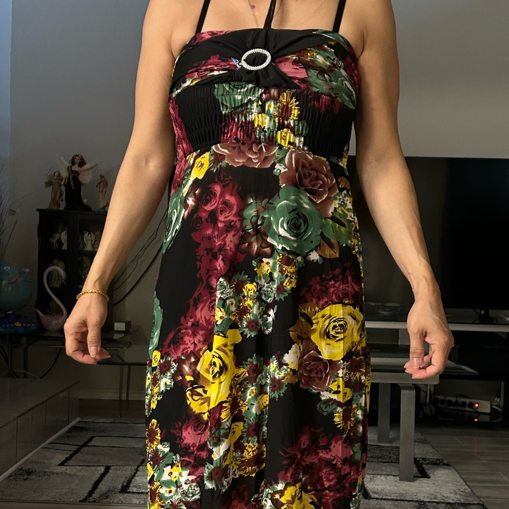 Flowers dress casual
